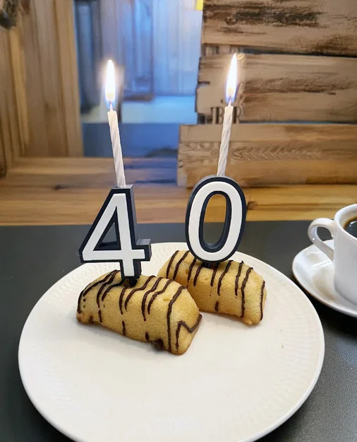 Bộ Số Bánh Sinh Nhật & Đế Cắm Nến (Birthday Cake Numbers & candle holder) - Image 1