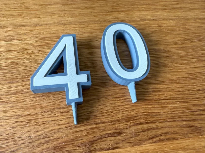 Bộ Số Bánh Sinh Nhật & Đế Cắm Nến (Birthday Cake Numbers & candle holder) - Image 2