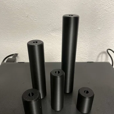 Airsoft Silencer smooth – Ống giảm thanh tối giản, ren trái M14x1 (CCW)