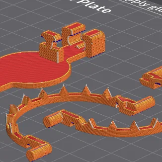 Móc khóa bẫy gấu (Bear Trap Keychain)
