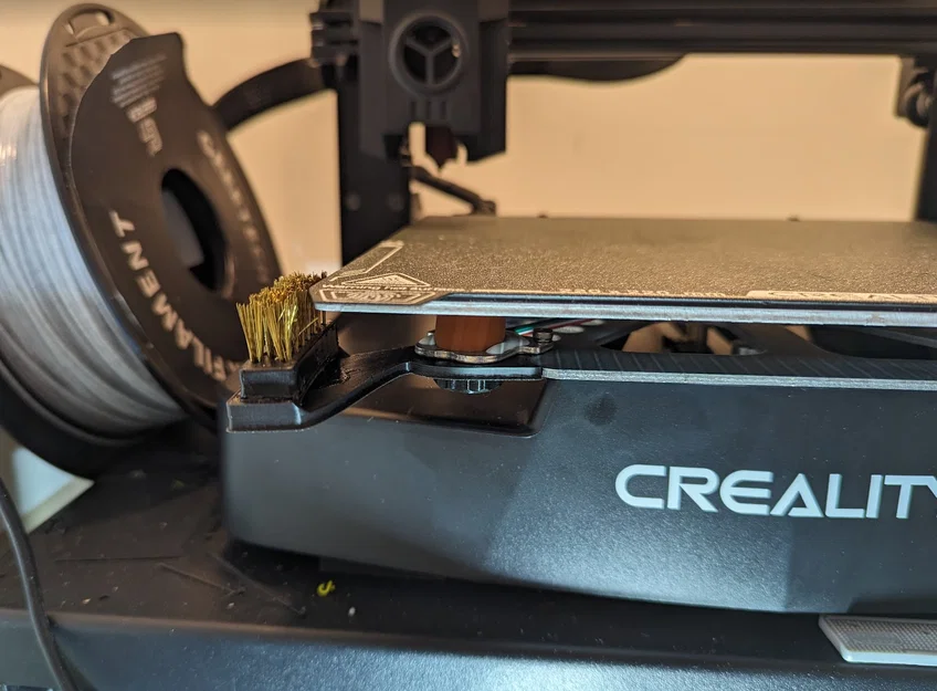 Ender 3 V3 KE - Giá gắn bàn chải vệ sinh nozzle [UPDATED V2] - Image 4