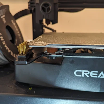 Ender 3 V3 KE - Giá gắn bàn chải vệ sinh nozzle [UPDATED V2]