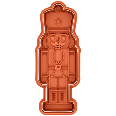 Khuôn cắt bánh quy hình chú lính chì Giáng sinh in 3D