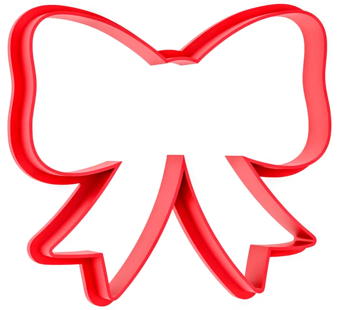 Khuôn cắt bánh quy hình chiếc nơ Giáng sinh 3D độc đáo - Image 1