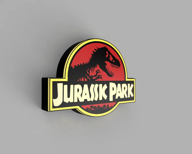 Lightbox Jurassic Park - Đèn LED (Jurassic Park Lightbox - Led Lamp) - Image 3