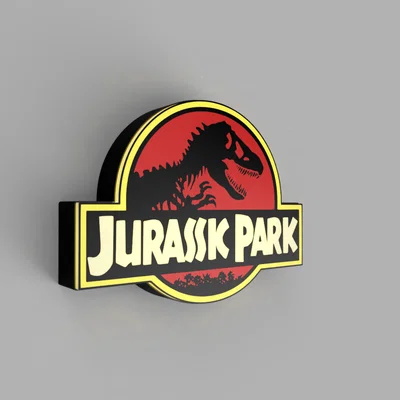 Lightbox Jurassic Park - Đèn LED (Jurassic Park Lightbox - Led Lamp)