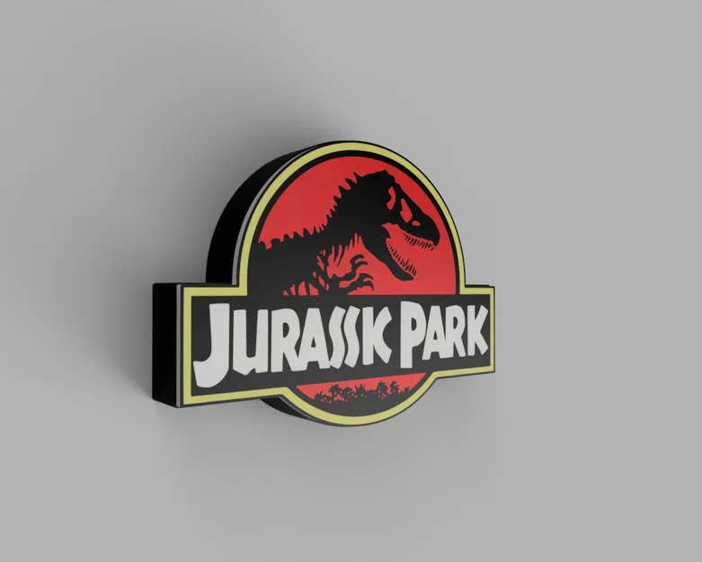Lightbox Jurassic Park - Đèn LED (Jurassic Park Lightbox - Led Lamp) - Image 4
