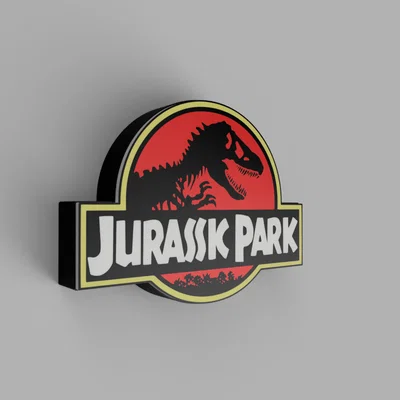 Lightbox Jurassic Park - Đèn LED (Jurassic Park Lightbox - Led Lamp)