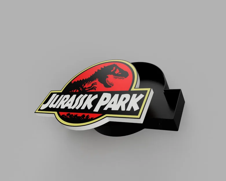 Lightbox Jurassic Park - Đèn LED (Jurassic Park Lightbox - Led Lamp) - Image 5
