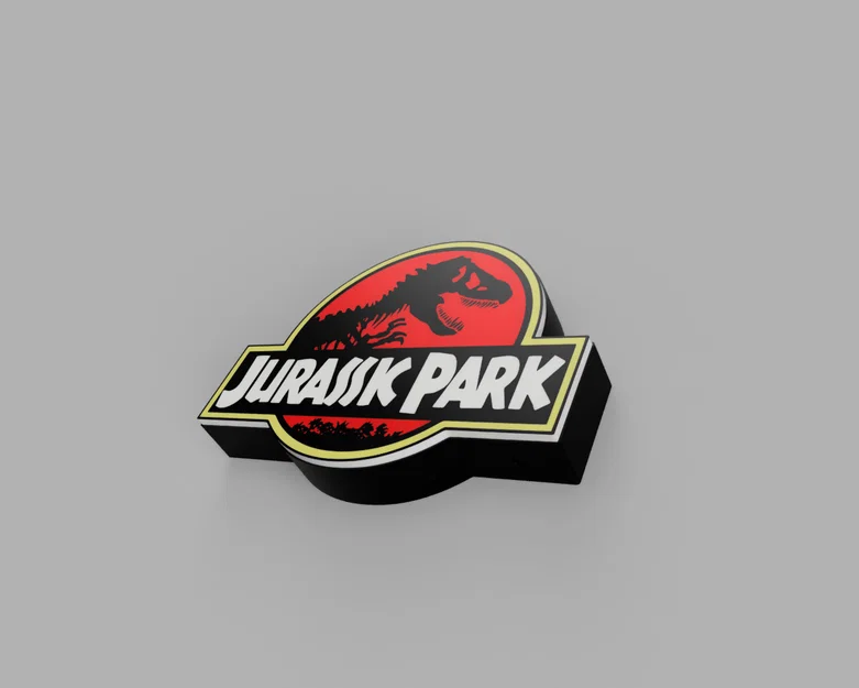 Lightbox Jurassic Park - Đèn LED (Jurassic Park Lightbox - Led Lamp) - Image 6