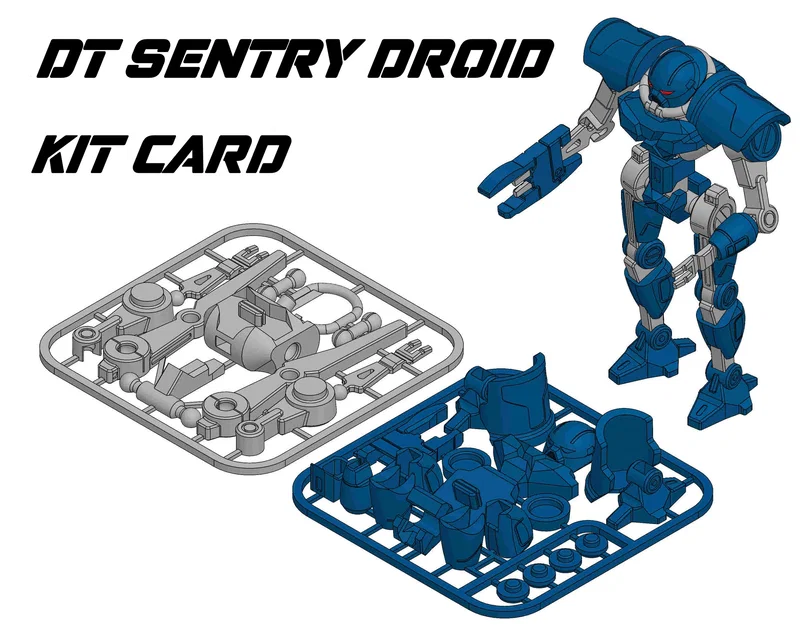 DT Sentry Droid kit card Star Wars – mô hình action figure lắp ráp - Image 1