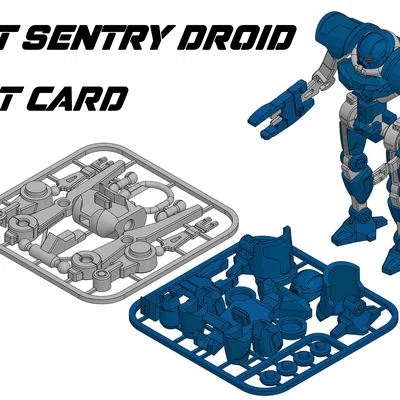 DT Sentry Droid kit card Star Wars – mô hình action figure lắp ráp