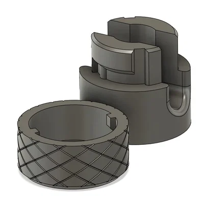 Ngàm kẹp dây 6 mm gắn tường, không ren