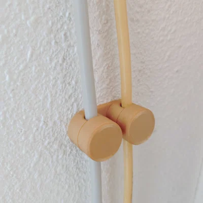 Ngàm kẹp dây 6 mm gắn tường, không ren