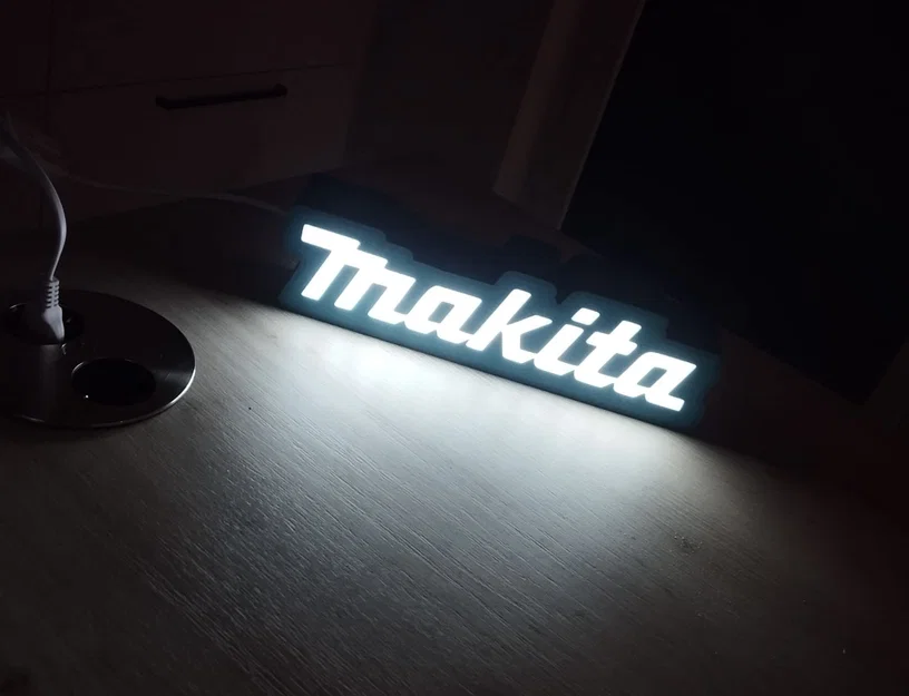Bảng Đèn LED Makita Decor Trang Trí Cho Góc Làm Việc - Image 1