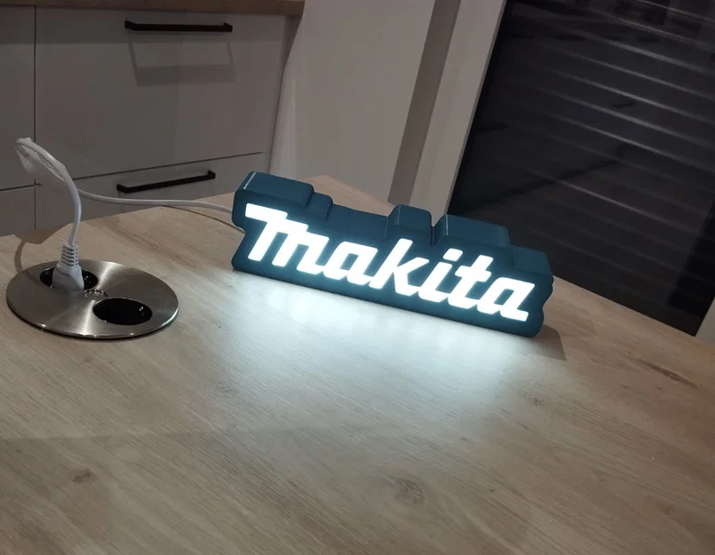 Bảng Đèn LED Makita Decor Trang Trí Cho Góc Làm Việc - Image 4