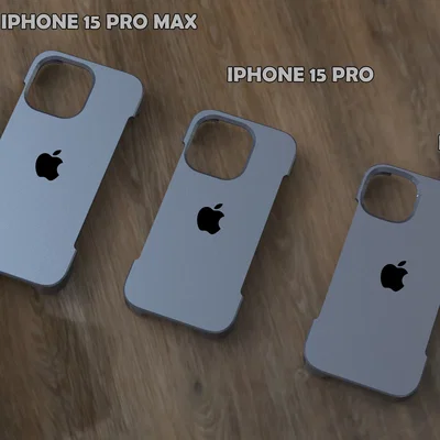Ốp lưng iPhone 15, 15 Pro, 15 Pro Max tối giản có logo