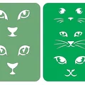 5x Mặt Mèo - Khuôn Stencil Template để vẽ và sơn - Thumbnail 2