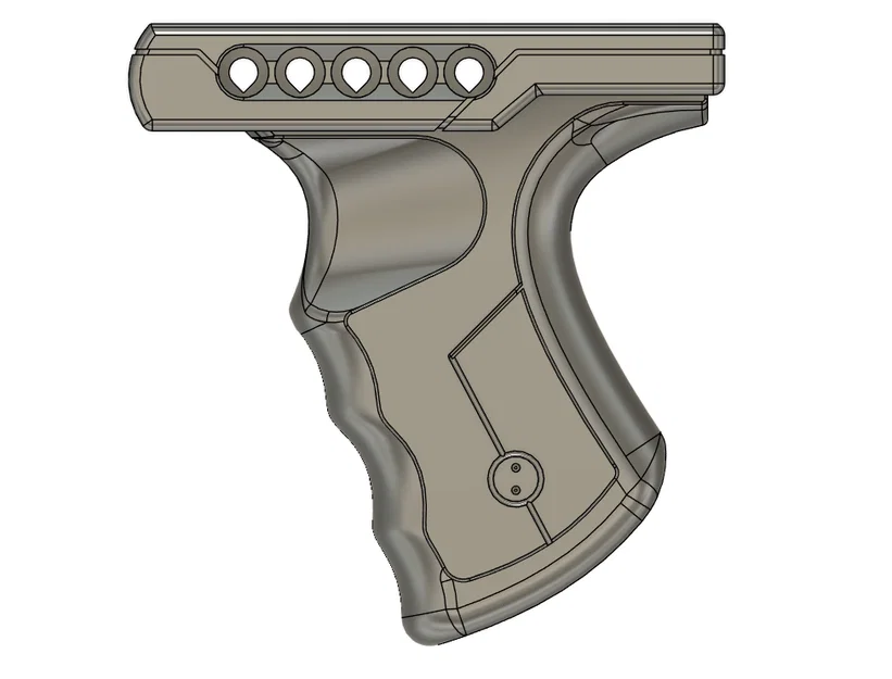 Tay cầm Nerf Raider/Rampage gắn rail Picatinny & Dart Zone - Image 1