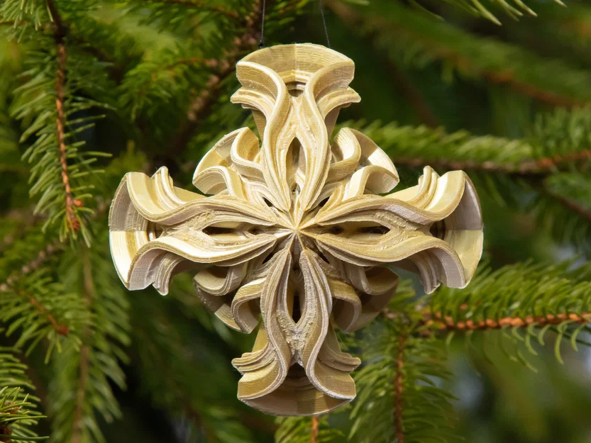 Ngôi sao trang trí cây thông Noel v2 (Star Christmas Tree Ornament v2) - Image 1