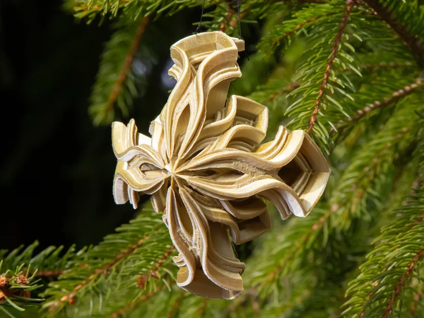 Ngôi sao trang trí cây thông Noel v2 (Star Christmas Tree Ornament v2) - Image 2