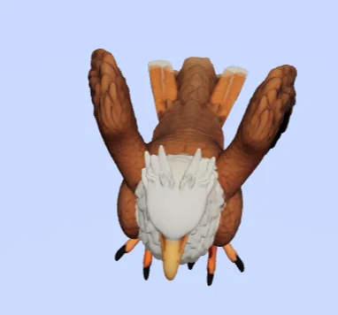 Mô hình đại bàng 3D trang trí (Eagle - Aguila) sắc nét - Image 3