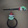 Bộ kẹp tóc Grinch Giáng sinh in 3D độc đáo cho phái đẹp - Thumbnail 1