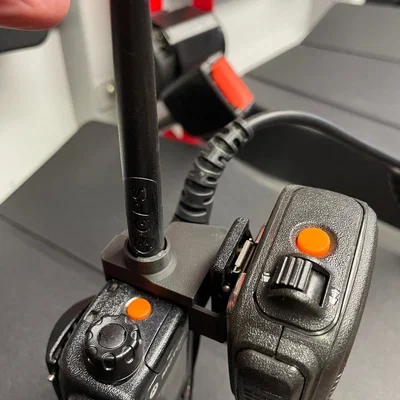 Giá treo micro bộ đàm Motorola in 3D cho lính cứu hỏa