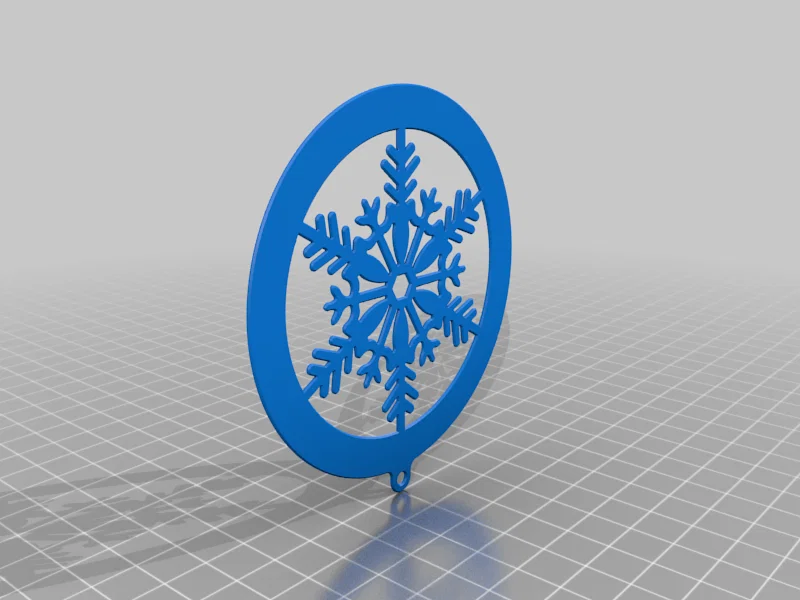 Đồ trang trí cây thông Noel hình bông tuyết 2023-2030 (file STL) - Image 2