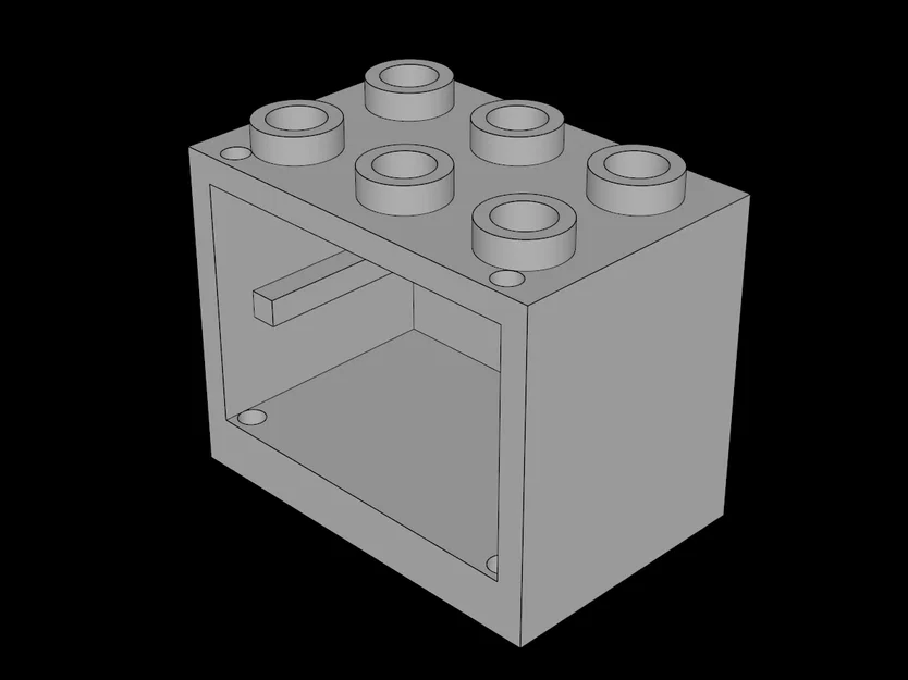 Tủ Kệ Mini 2x3x2 Tương Thích Lego - Mô Hình In 3D Độc Đáo - Image 1