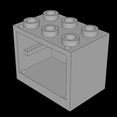 Tủ Kệ Mini 2x3x2 Tương Thích Lego - Mô Hình In 3D Độc Đáo