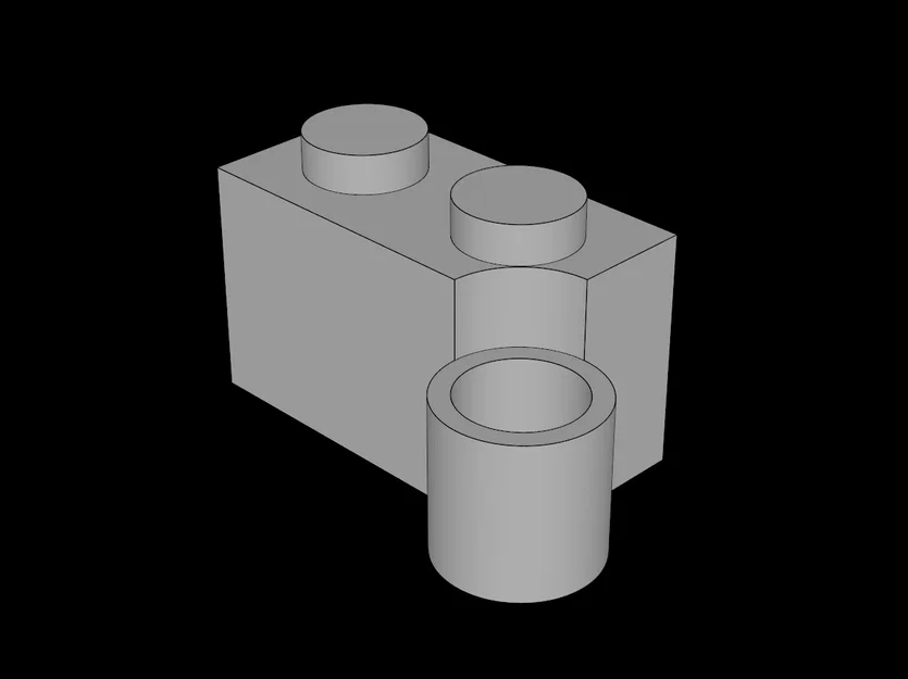 Gạch nối bản lề 1x4 tương thích Lego tự in 3D - Image 1