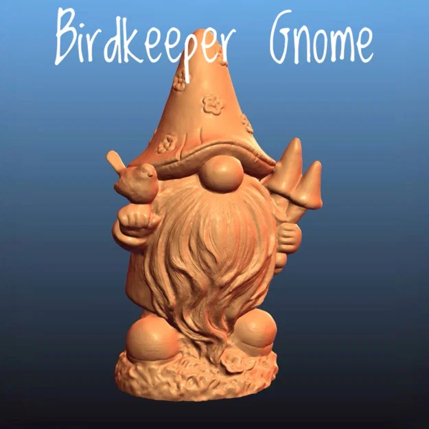 Mô hình chú lùn giữ chim (Birdkeeper Gnome) trang trí xinh xắn - Image 1