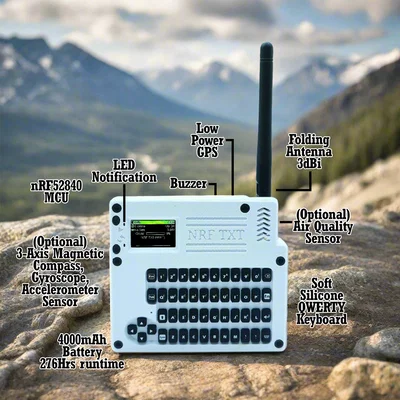 NRF-TXT - Bộ communicator Meshtastic độc lập (Heltec T114 V2)