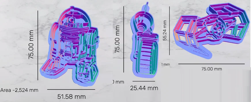 Bộ khuôn cắt bánh quy Star Wars in 3D độc đáo - Image 2