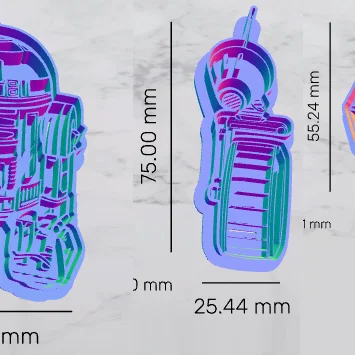 Bộ khuôn cắt bánh quy Star Wars in 3D độc đáo