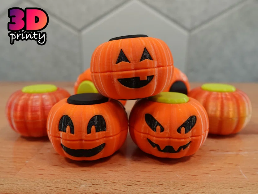 Pumpkin Twisty Fidget – Fidget Bí Ngô Xoắn Có Nam Châm - Image 1