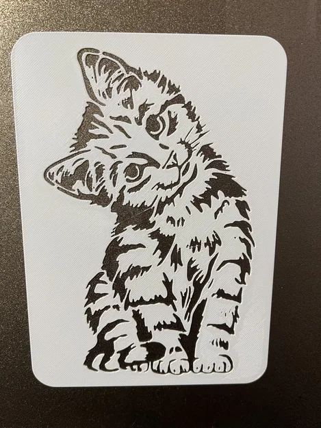 Kittie - Khuôn Template Stencil để vẽ và sơn - Image 1
