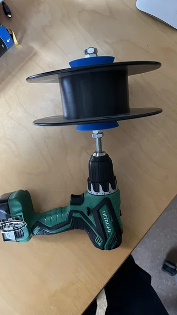 Adapter đơn giản: Quấn lại spool filament bằng máy vặn vít pin (Simple Cone) - Image 2