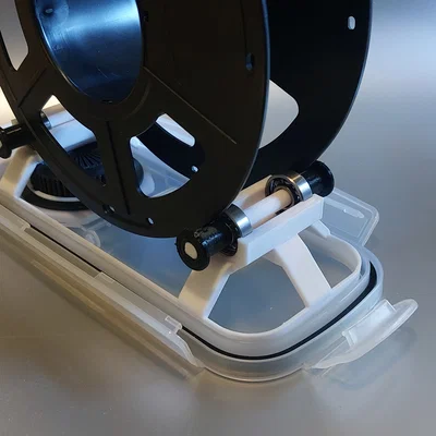 Đế đỡ cuộn nhựa in 3D liền khối cho Filament Dry Box