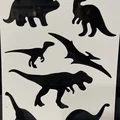 Khủng long – Khuôn stencil (template) để vẽ và tô màu - Thumbnail 2