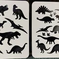 Khủng long – Khuôn stencil (template) để vẽ và tô màu - Thumbnail 3