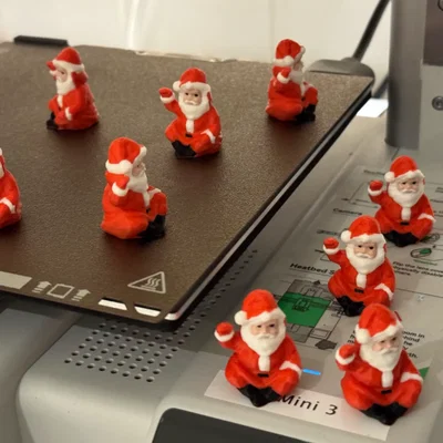 Bộ sưu tập ông già Noel mini low-poly trang trí Giáng sinh