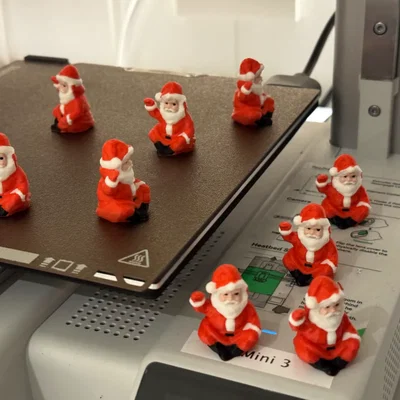 Bộ sưu tập ông già Noel mini low-poly trang trí Giáng sinh