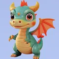 Mô hình rồng nhỏ (cute dragon) đáng yêu dùng trang trí bàn làm việc - Thumbnail 1