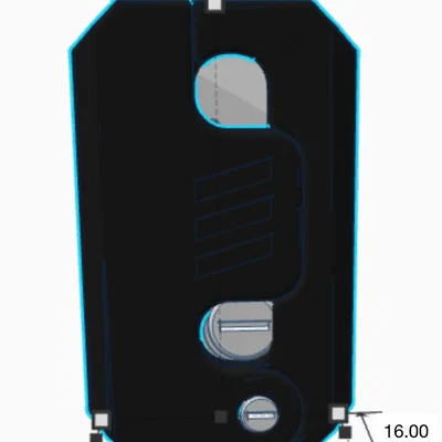 Mô hình dao Gravity Carrot Knife in 3D (Thiết kế in một lần)