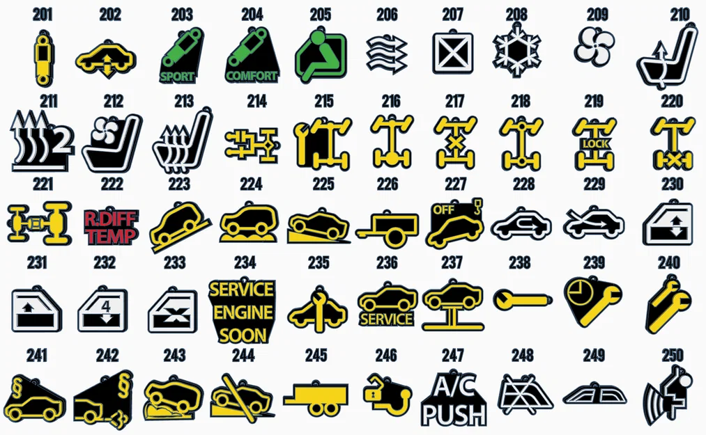 FINAL 300 Móc Khóa Biểu Tượng Táp-lô Ô Tô - MASTER COLLECTION - Image 7