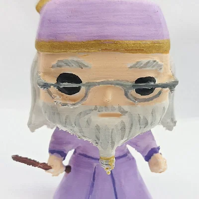 Mô hình 3D Albus Dumbledore phong cách Funko Pop siêu đẹp