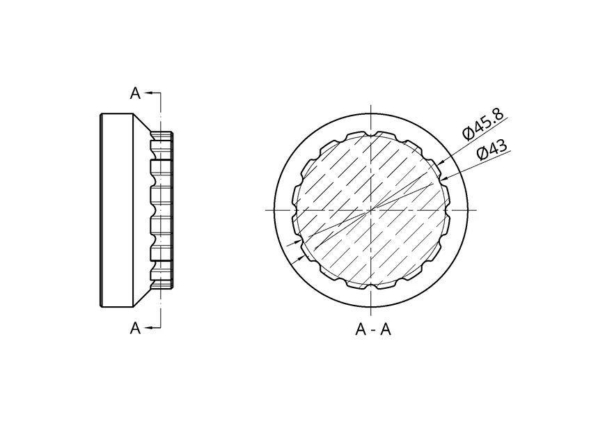 Đầu chuyển đổi dụng cụ vặn trục giữa xe đạp SRAM DUB (In 3D) - Image 3