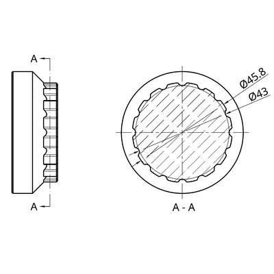 Đầu chuyển đổi dụng cụ vặn trục giữa xe đạp SRAM DUB (In 3D)
